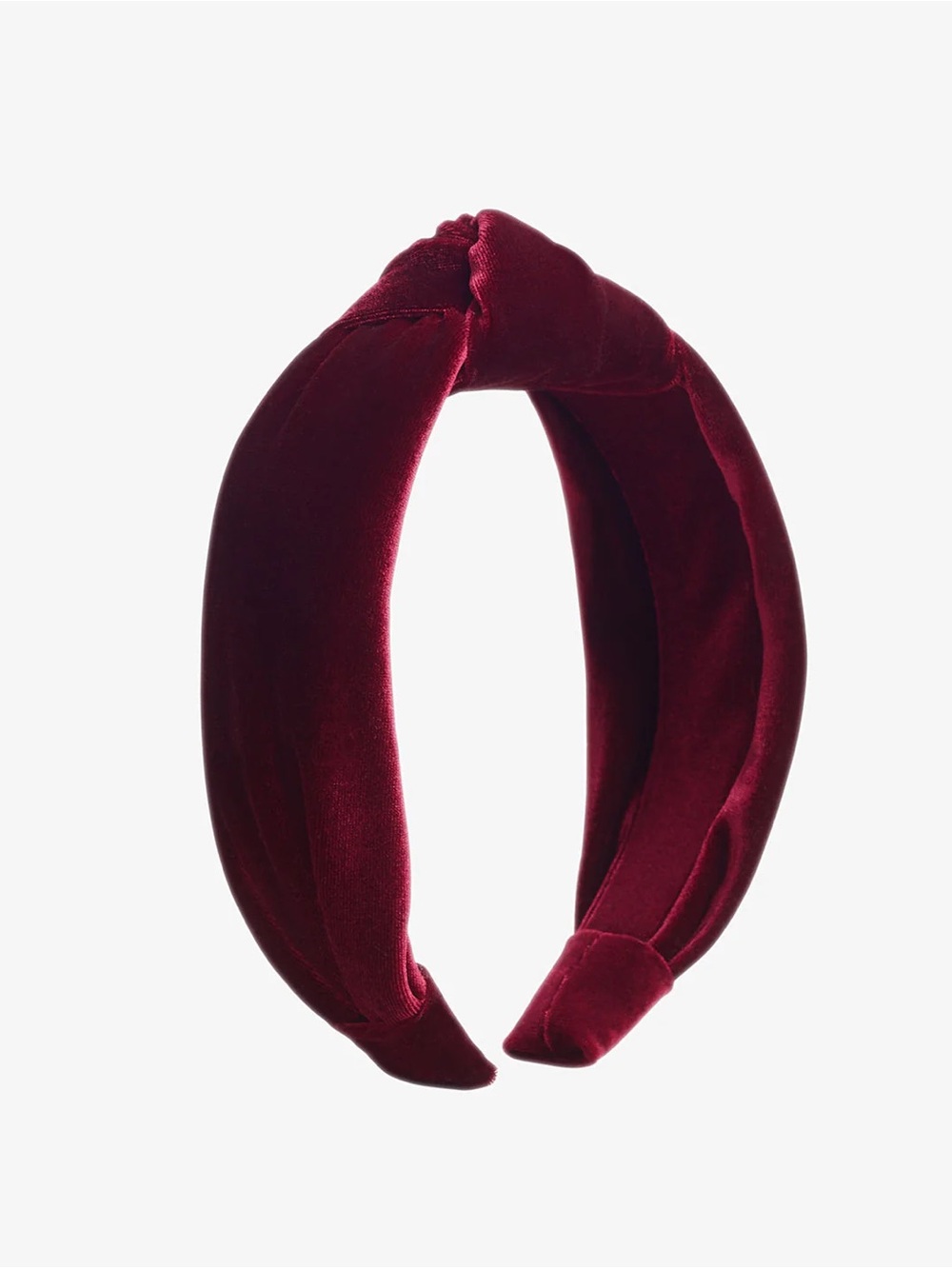 NWT Draper James Knot Headband Burgundy Velvet